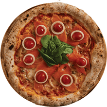 Pizza smoked salmon