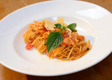 Spaghetti Salmon Pink Sauce