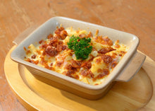 Bake Penne Carbonara with Cheess