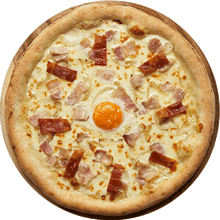 Pizza carbonara